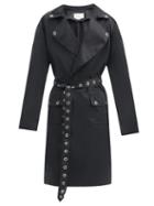 Matchesfashion.com Ludovic De Saint Sernin - Eyelet-embellished Trench Coat - Mens - Black