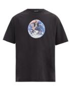 Matchesfashion.com Ksubi - Earth-print Cotton-jersey T-shirt - Mens - Black