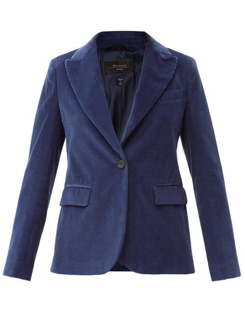 Matchesfashion.com Weekend Max Mara - Elia Jacket - Womens - Navy