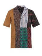 Matchesfashion.com Stella Mccartney - Rover Patchwork Print Cotton Shirt - Mens - Multi