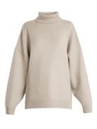 Tibi Roll-neck Oversized Cashmere Sweater