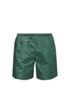 Matchesfashion.com Prada - Puma Geometric Print Swim Shorts - Mens - Green Multi