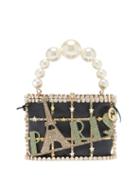 Ladies Bags Rosantica - Holli Paris Crystal-embellished Cage Handbag - Womens - Navy Multi