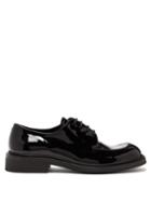 Matchesfashion.com Prada - Square Toe Patent Leather Derby Shoes - Mens - Black
