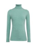 Matchesfashion.com Joostricot - Roll Neck Cotton Blend Sweater - Womens - Green