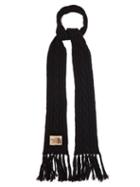 Gucci - X The North Face Cable-knit Wool Scarf - Mens - Black