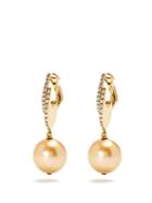 Maurizio Pintaldi Diamond, Pearl & Rose-gold Earrings