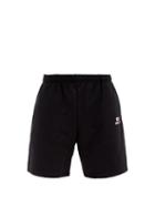 Matchesfashion.com Balenciaga - Logo-print Cotton Shorts - Mens - Black
