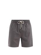 Matchesfashion.com Polo Ralph Lauren - Traveller Logo-embroidered Swim Shorts - Mens - Grey