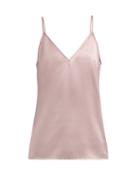 Matchesfashion.com Raey - V Neck Silk Cami Top - Womens - Dusty Pink