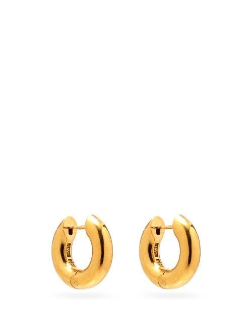 Matchesfashion.com All Blues - Almost Gold-vermeil Hoop Earrings - Womens - Gold