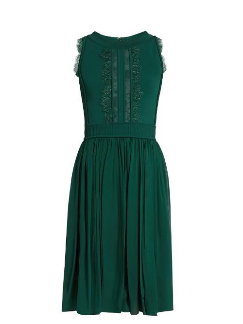 Elie Saab Lace-insert Sleeveless Dress