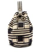Matchesfashion.com Guanabana - Tula Arish Stripe-woven Bucket Bag - Mens - Black Multi