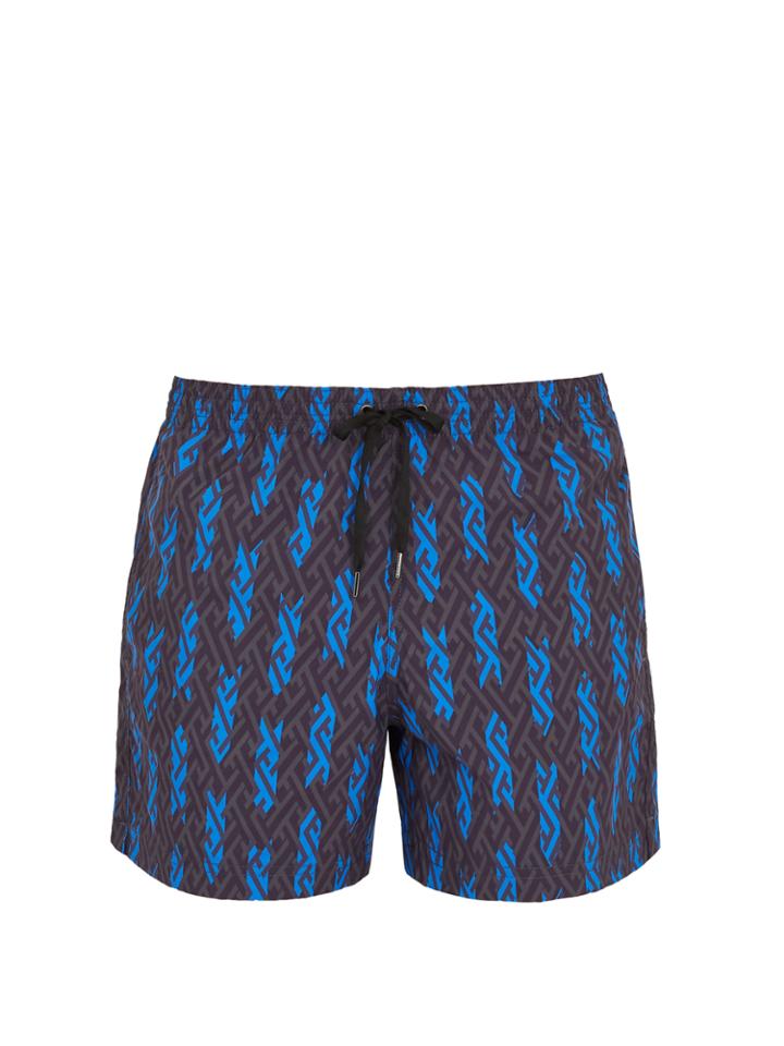 Dan Ward Maze-print Swim Shorts