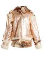 Marques'almeida Oversized-buckle Shearling Jacket