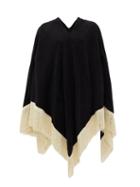 Matchesfashion.com Gabriel For Sach - Fringed Cotton-terry Poncho - Womens - Black Multi