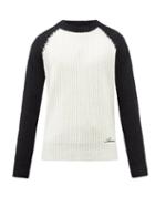 Amiri - Logo-embroidered Cashmere-blend Sweater - Mens - Black White