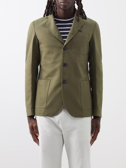 Oliver Spencer - Solms Organic-cotton Blazer - Mens - Green