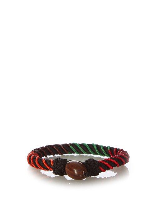 Matchesfashion.com Aurlie Bidermann - Maya Bead Embellished Bracelet - Womens - Black Multi