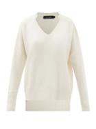 Lisa Yang - Ines V-neck Cashmere Sweater - Womens - Cream
