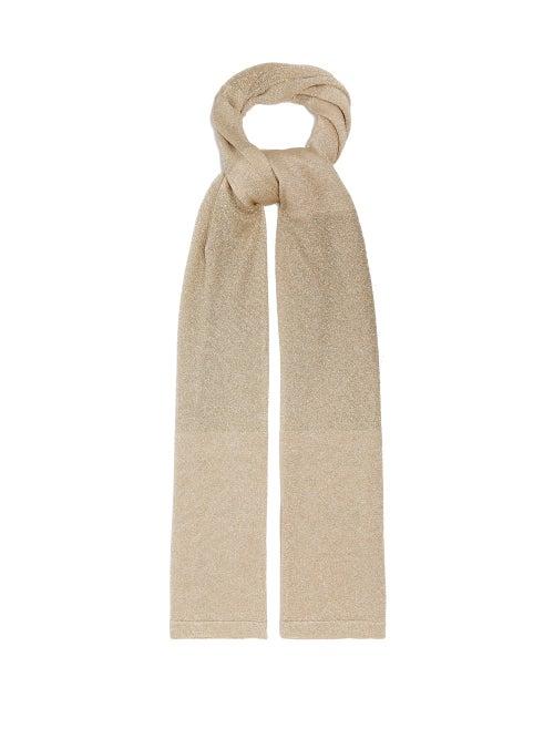 Matchesfashion.com Missoni - Metallic Crochet Knit Shawl - Womens - Gold