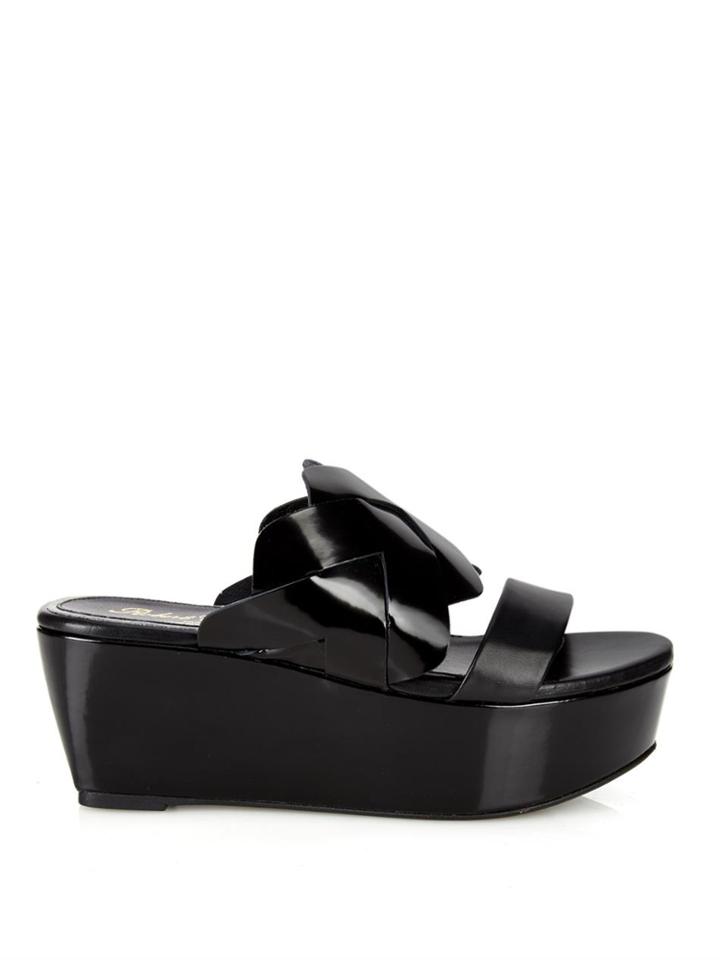 Clergerie Fliz Leather Flatform Sandals