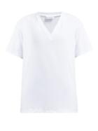 Matchesfashion.com Raey - V Neck Heavy Cotton Jersey T Shirt - Womens - White