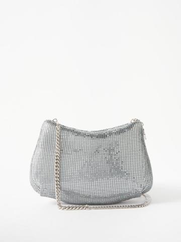Rosantica - Alba Chainmail Shoulder Bag - Womens - Silver