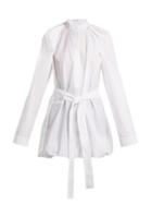 Matchesfashion.com Jw Anderson - Deconstructed Cotton Shirt - Womens - White