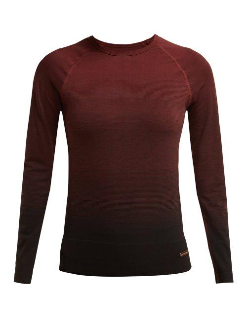 Matchesfashion.com Pepper & Mayne - Goddess Ombr Knit Stretch Performance Top - Womens - Dark Red