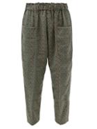 South2 West8 - Army String Cotton-jacquard Trousers - Mens - Multi