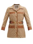 Gucci - Gg-jacquard Safari Jacket - Womens - Camel