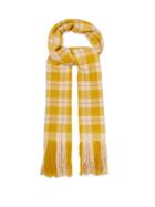 Matchesfashion.com Isabel Marant - Carlyna Checked Cashmere Scarf - Womens - Yellow