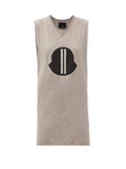 Matchesfashion.com Moncler + Rick Owens - Logo-print Cotton-jersey Tank Top - Womens - Brown
