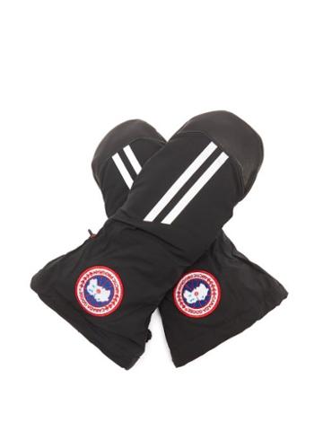 Canada Goose - Snow Mantra Leather-trim Down-filled Mittens - Mens - Black