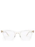 Matchesfashion.com Garrett Leight - Loyola 47 Square Frame Glasses - Womens - Clear