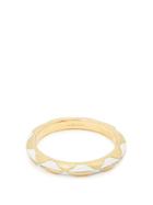 Matchesfashion.com Marc Alary - Enamel & Yellow Gold Ring - Womens - White