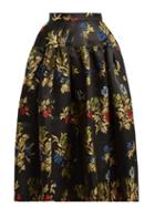 Matchesfashion.com Marques'almeida - Puffed Brocade Skirt - Womens - Black Multi