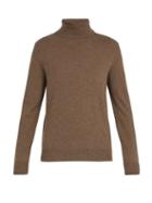 Matchesfashion.com Allude - Roll Neck Cashmere Sweater - Mens - Brown