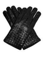 Bottega Veneta Intrecciato-woven Leather Gloves