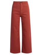 M.i.h Jeans Caron Wide-leg Cropped Denim Trousers