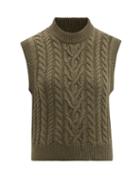 Blaz Milano - Highland Wool-blend Sleeveless Sweater - Womens - Khaki