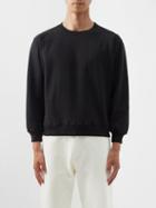 3man - Logo-patch Organic-cotton Jersey Sweatshirt - Mens - Black