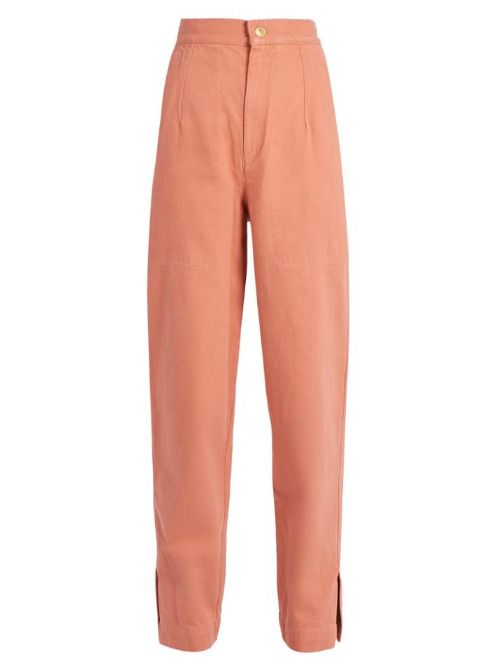 Isabel Marant Elwood High-rise Denim Peg-leg Trousers
