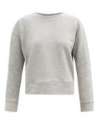 Matchesfashion.com A.p.c. - Rosie Logo-print Cotton-blend Jersey Sweatshirt - Womens - Grey