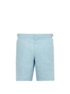 Matchesfashion.com Orlebar Brown - Norwich Linen Shorts - Mens - Light Blue