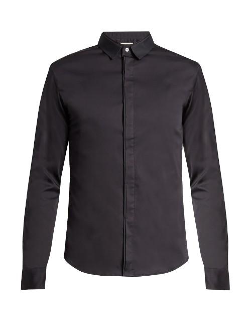 Wooyoungmi Silk Collar Cotton-poplin Shirt