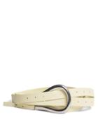 Matchesfashion.com Bottega Veneta - Loop Leather Belt - Womens - Cream