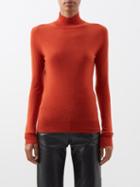 Joseph - Cashair High-neck Cashmere Sweater - Womens - Orange