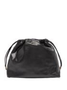 A.p.c. - X Suzanne Koller Leather Drawstring Bucket Bag - Womens - Black